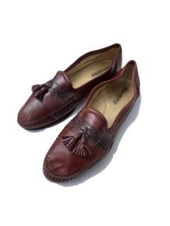 Santom Tassel Loafers BROWN 10 MADE IN ITALY (27.5)