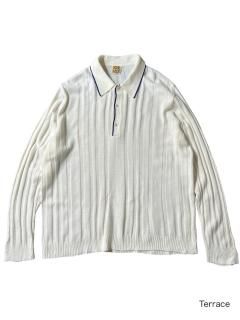 70~80's Euro Acrylic Knit Polo MADE IN ITALY