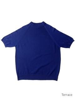 70's THANE Ban-lon Mock-neck Knit Tee MADE IN U.S.A.