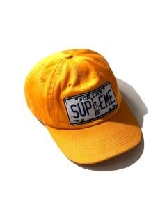 Supreme 6panel Cap ORANGE MADE IN U.S.A.