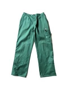 90's Euro Cotton Twill Work Pants GREEN (  W32 L30 )