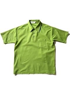 70's Leisure Knits Polyester Summer Knit Polo APPLE GREEN XL