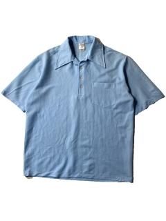 70's Jantzen Polyester Summer Knit Polo SAX