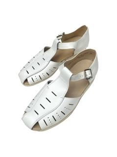 90's DEAD STOCK Czech Military Summer Gurkha Leather Sandale WHITE (27.5〜28.0)