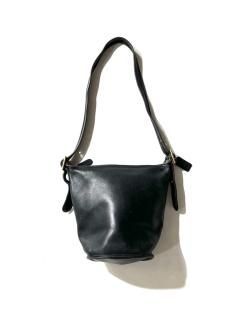 80s COACH Grabtan Leather Duffle Sack BLACK MADE IN THE UNITED STATE 