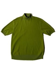 80's Ban-lon Mock-neck Knit Tee 㿧