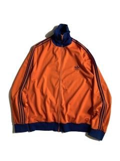 70's adidas Track Jacket ORENGE/NAVY MADE IN FRANCE
