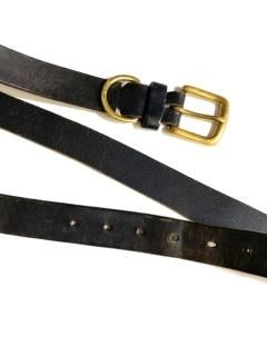 Leather Belt BLACK (W28~40)