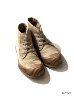 PRADA Chino Cloth Lace-up Boots (27.0) 