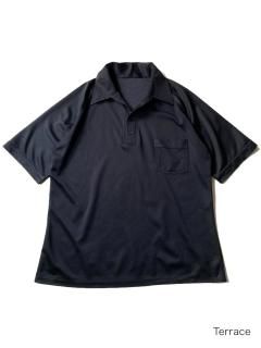 80's Unknown Brand Acrylic Polo BLACK