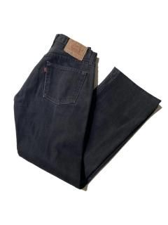 90's Euro Levi's 535 Flare Black Denim Pants ( W30 L29)
