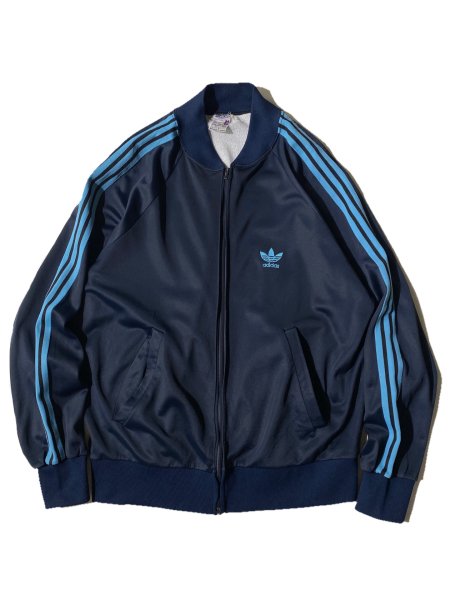 80's adidas ATP Track Jacket NAVY/SKY BLUE MADE IN FRANCE