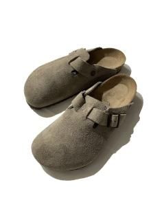 BIRKENSTOCK Suede BOSTON SAND BEIGE 41 MADE IN GERMANY (27.5١