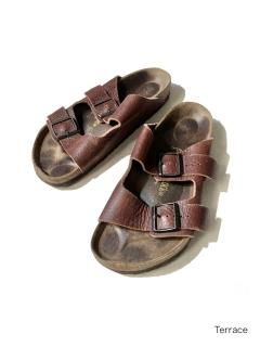 BIRKENSTOCK Arizona leather Sandal BROWN 41  MADE IN GERMANY (27.0)