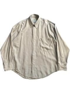 90s index man Embroideryed Textile Rayon Shirt SMOKY BLUE