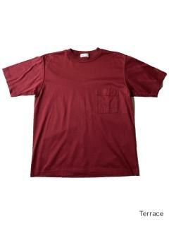 Yves Saint Laurent Pocket T-shrit BURGUNDY