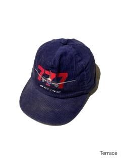 90's BOEING 777 Corduroy 6panel Cap