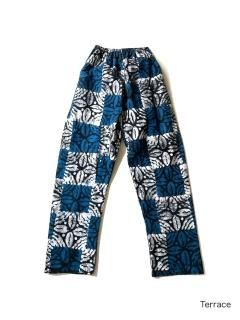 Oriental Pattern Cotton Easy Pants 