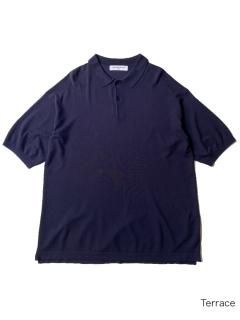 KATHARINE HAMNETT LAB Rayon/Nylon Summer Knit Polo