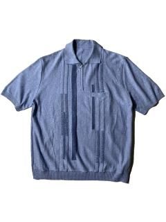 90's Euro Half-zip Cotton/Acrylic Knit Polo