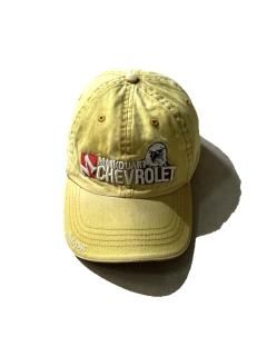90's Markquart Chevrolet 6panel Nylon Cap LEMON YELLOW