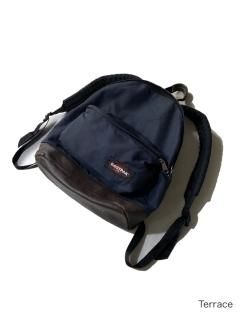 EASTPAK Nylon/Leather Backpack