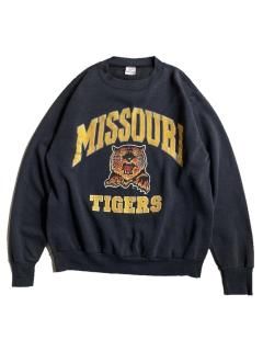80's MISSOURI TIGERS Sweat BLACK MADE IN U.S.A.