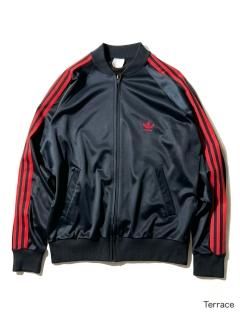 80's adidas ATP Track Jacket BLACK/RED  L