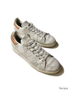 adidas STAN SMITH Nubuck-leather Shoes Size 8(26.0)