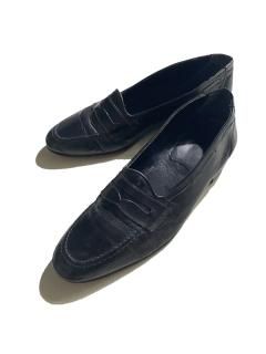 Euro Penny Loafers BLACK 8 MADE IN ITALY (26.0〜26.5)