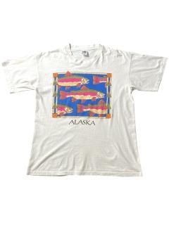 90's ALASKA Rainbow Trout T-shirt MADE IN U.S.A.