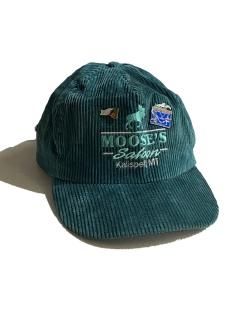 90's MOOSE'S Corduroy Cap MOSS GREEN MADE IN U.S.A.