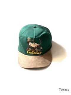 90's Cabela's Leather Visor Cap MADE IN U.S.A.
