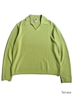 HERMES Skipper Cotton Knit APPLE-GREEN MADE IN ITALY