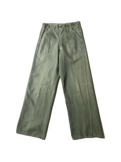 50〜60s U.S.ARMY Cotton Baker Pants (W28 L30)
