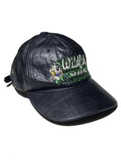 Wild Cat Leather Cap BLACK