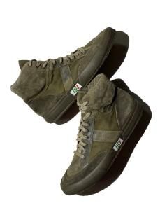 90's Italian ARMY Leather/Canvas High Cut Sneaker (27.5〜28.0)