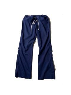 80's McGREGOR Cotton Bell-Bottom Easy Pants NAVY