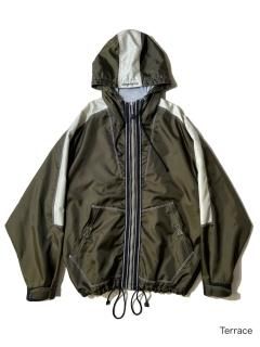 90s UNIONBAY Design Nylon Zip-up Parka OLIVE