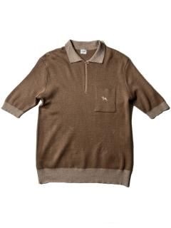 80's Euro Half-zip Summer Knit Polo