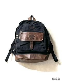 Eddie Bauer Nylon/Leather Backpack