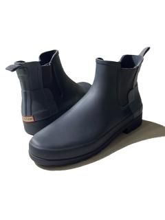 HUNTER Original Refined Chelsea Boots CHARCOAL UK8 (26.0〜26.5)
