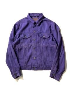 90's Levi's Garment Dye Denim Tracker Jacket PURPLE MADE IN GT.BRITAIN