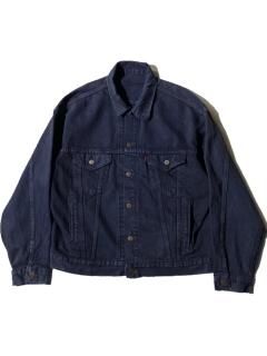 90's Levi's Denim Tracker Jacket BLACK MADE IN U.S.A.