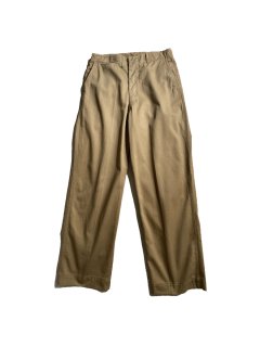 50's U.S.M.C Cotton Chino Trousers KAHKI (実寸W31 L30)