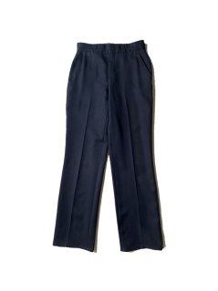 90's Horace Small Apparel Company Polyester Trousers NAVY MADE IN U.S.A. (実寸W30 L30)