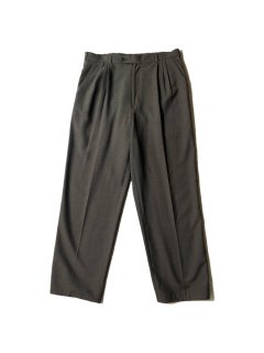 90's PERRY ELLIS 3tuck Wide Trousers (実寸 W34 L30)