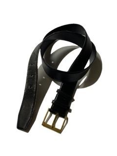 Paris Full Grain Leather Belt BLACK W32〜W36