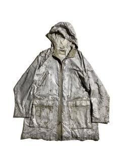 80's GIORGIO ARMANI Coating Hooded Coat MADE IN ITALY