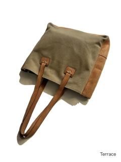 JACK SPADE Canvas/Leather Tote Bag